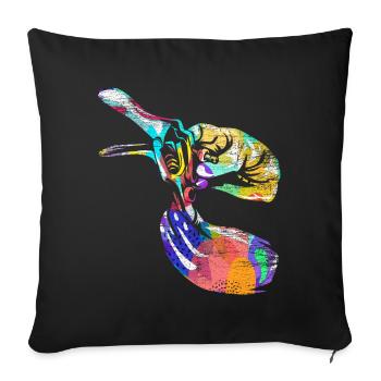Gynäkologe Geschenk - Sofakissenbezug 45 x 45 cm - Schwarz - Vorne