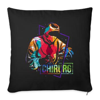 Neurosurgeon Doctor Gift - Sofa pillowcase 17,3'' x 17,3'' (45 x 45 cm) - black - Front