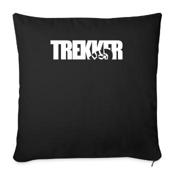 Hike Trekking Hiking Trekker Wanderer - Sofa pillowcase 17,3'' x 17,3'' (45 x 45 cm) - black - Front