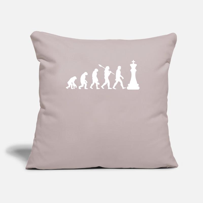 Chess evolution Sofa pillowcase 17,3'' x 17,3'' (45 x 45 cm)