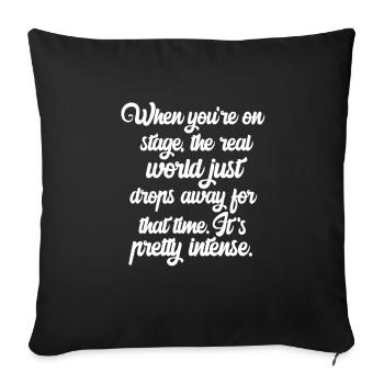 Theater Stage Musical Actor Samples Gift - Sofa pillowcase 17,3'' x 17,3'' (45 x 45 cm) - black - Front