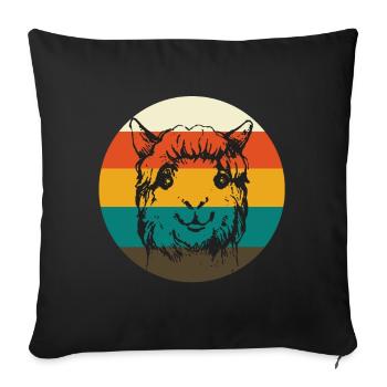 ALPACA ALPACA - Sofa pillowcase 17,3'' x 17,3'' (45 x 45 cm) - black - Front
