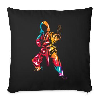 Hapkido - Housse de coussin décorative 45 x 45 cm - noir - Devant