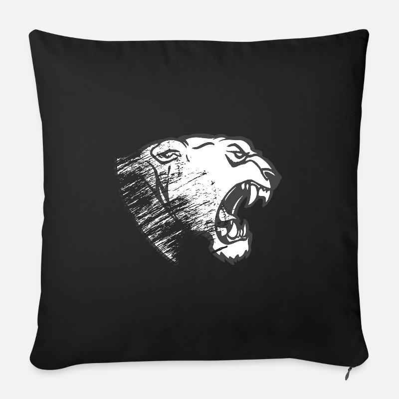 Panther - Sofakissenbezug 45 x 45 cm - Schwarz