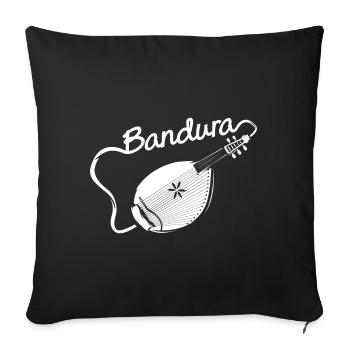 Bandura - Sofakissenbezug 45 x 45 cm - Schwarz - Vorne
