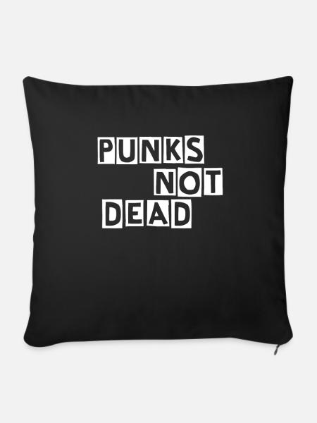 Punk Punk Rock Punk Musik Geschenk - Sofakissenbezug 45 x 45 cm - Schwarz