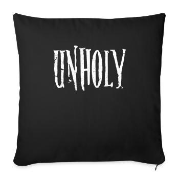 Satanismus Satan Kreuz Luzifer Teufel Geschenk - Sofakissenbezug 45 x 45 cm - Schwarz - Vorne