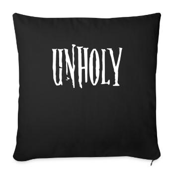 satanisme - Housse de coussin décorative 45 x 45 cm - noir - Devant