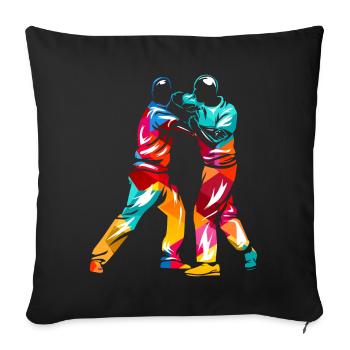 Krav Maga - Sofa pillowcase 17,3'' x 17,3'' (45 x 45 cm) - black - Front
