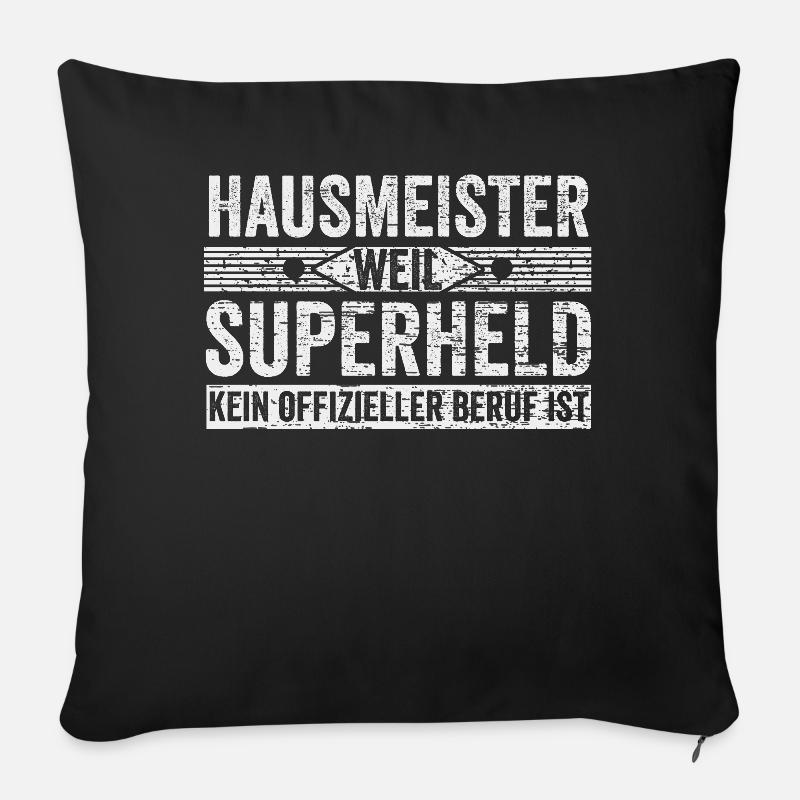 Hausmeister Beruf - Sofakissenbezug 45 x 45 cm - Schwarz