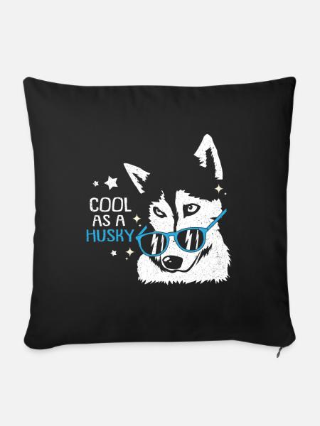 Husky - Sofakissenbezug 45 x 45 cm - Schwarz