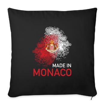 ADN de Monaco - Housse de coussin décorative 45 x 45 cm - noir - Devant