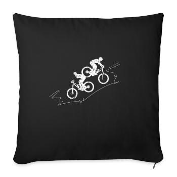Bicycle Kids Biker Sporty Gift Ideas - Sofa pillowcase 17,3'' x 17,3'' (45 x 45 cm) - black - Front