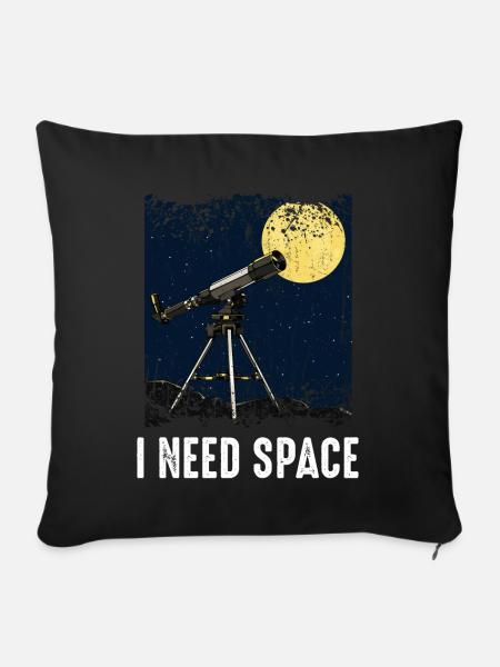 Astronomie - Sofakissenbezug 45 x 45 cm - Schwarz
