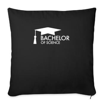 Bachelor of Science University College Student - Sofa pillowcase 17,3'' x 17,3'' (45 x 45 cm) - black - Front