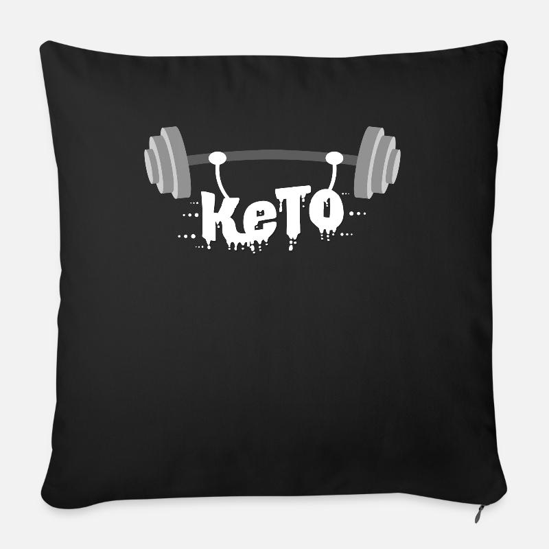 céto - Housse de coussin décorative 45 x 45 cm - noir