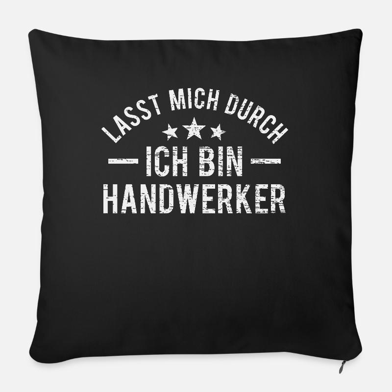 Handwerker Handwerk - Sofakissenbezug 45 x 45 cm - Schwarz