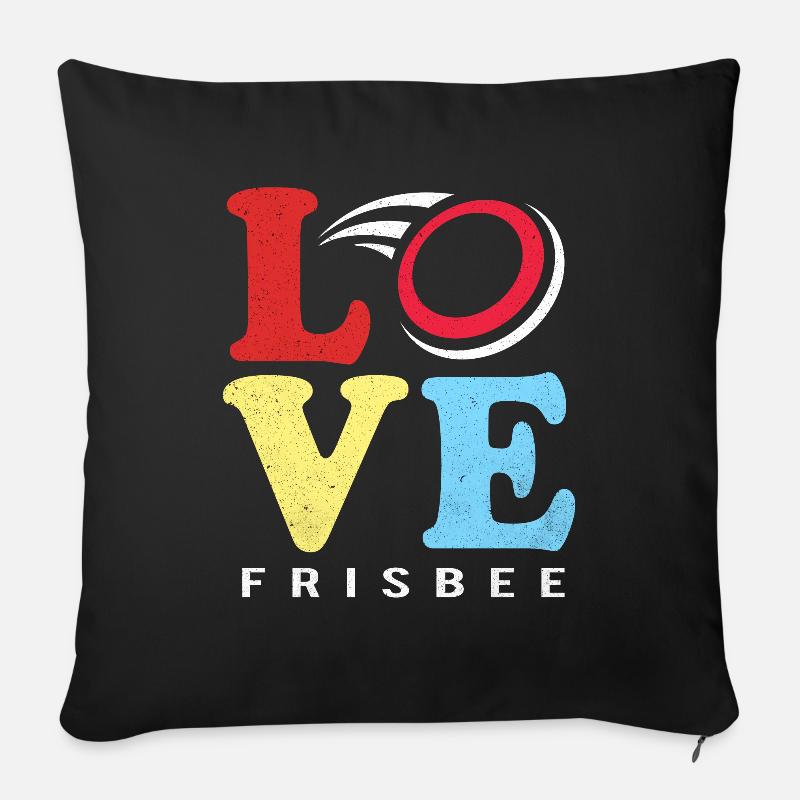 Frisbee - Sofakissenbezug 45 x 45 cm - Schwarz