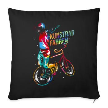 Art Biking Gift - Sofa pillowcase 17,3'' x 17,3'' (45 x 45 cm) - black - Front