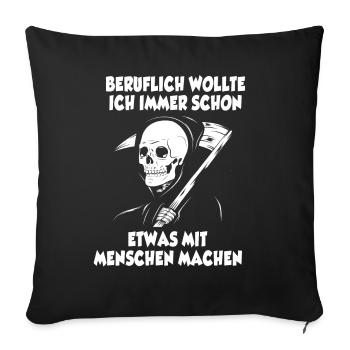 Grim Reaper Halloween - Sofa pillowcase 17,3'' x 17,3'' (45 x 45 cm) - black - Front