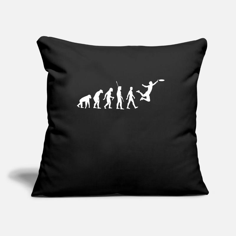 Evolution Frisbee Housse de coussin décorative 45 x 45 cm