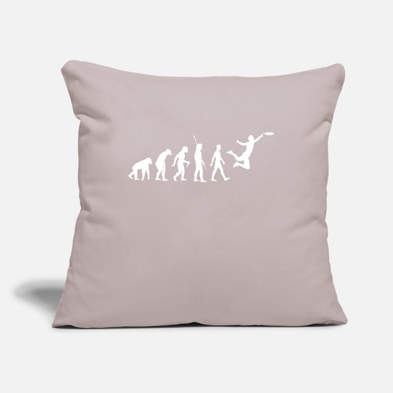 Evolution Frisbee Housse de coussin décorative 45 x 45 cm