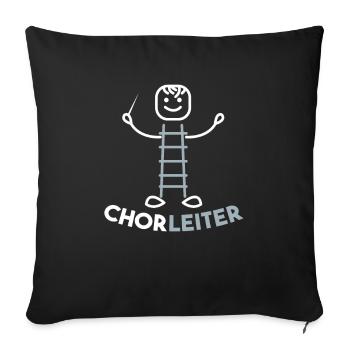 Chorleiter Chor Dirigent Stimmen Musik Geschenk - Sofakissenbezug 45 x 45 cm - Schwarz - Vorne