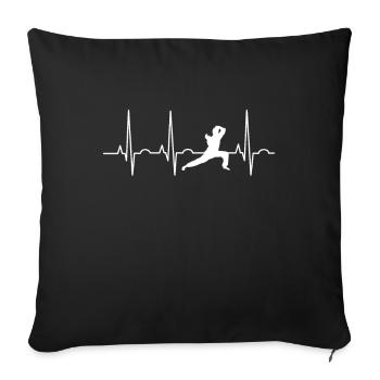 Taijiquan - Sofa pillowcase 17,3'' x 17,3'' (45 x 45 cm) - black - Front