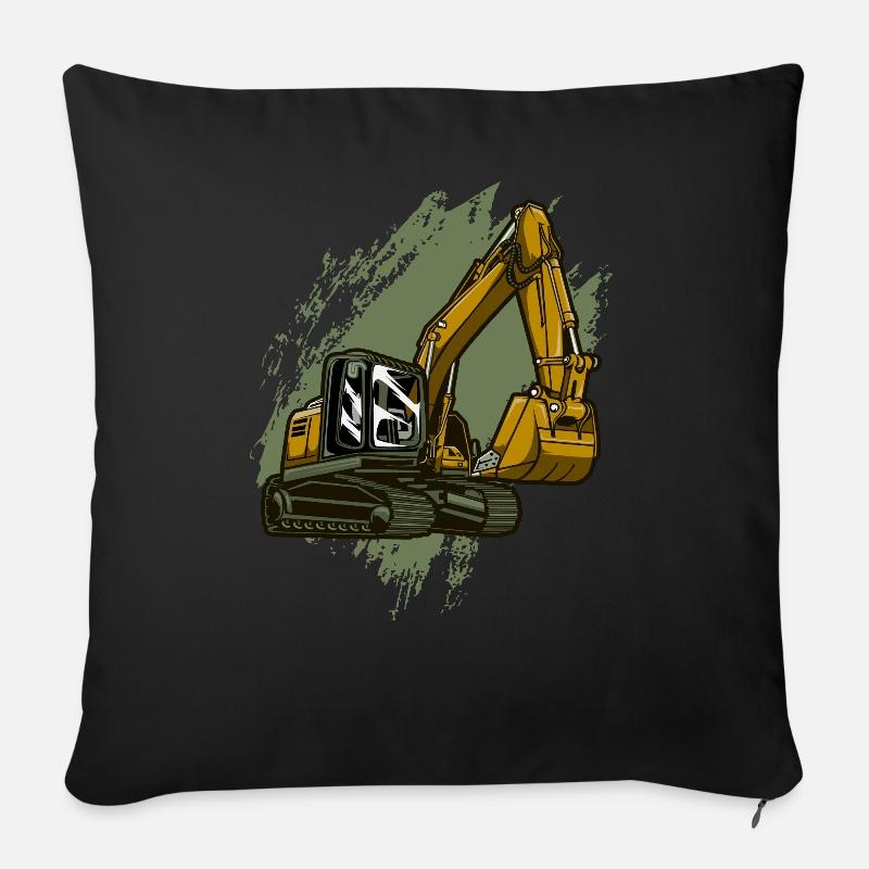 Bagger - Sofakissenbezug 45 x 45 cm - Schwarz