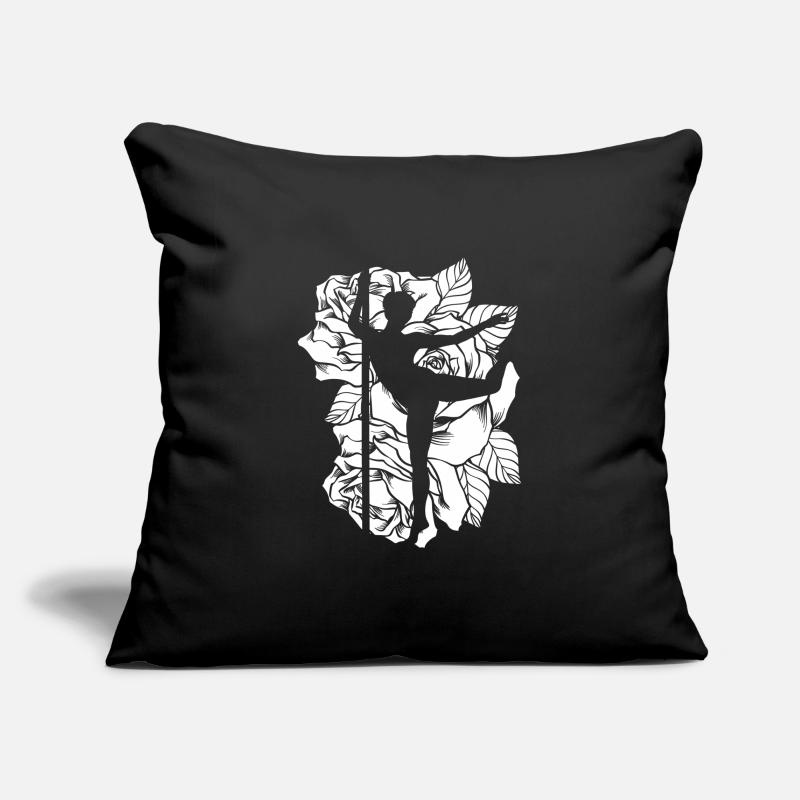 Cadeau d'art de fleurs coupées de papier de Pole Dancer Housse de coussin décorative 45 x 45 cm