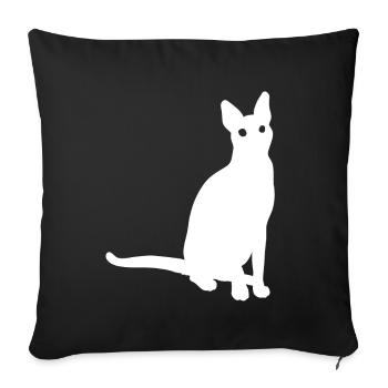 German Rex gift - Sofa pillowcase 17,3'' x 17,3'' (45 x 45 cm) - black - Front