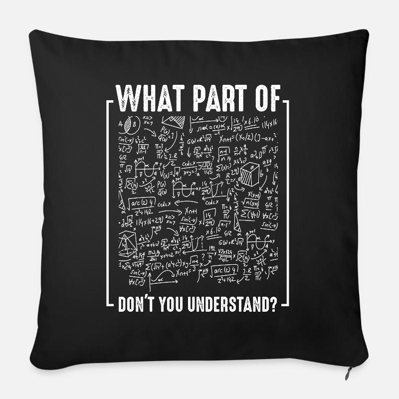 Physik Lustige Sprüche Cool Physiker Geschenk - Sofakissenbezug 45 x 45 cm - Schwarz