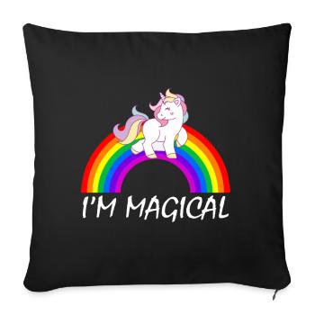 Gay Pride Gift - Sofa pillowcase 17,3'' x 17,3'' (45 x 45 cm) - black - Front