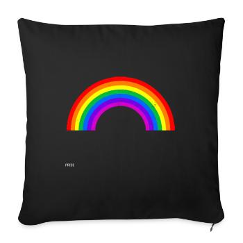 Gay Pride Gift - Sofa pillowcase 17,3'' x 17,3'' (45 x 45 cm) - black - Front