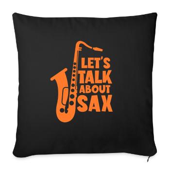 Saxophone - Sofakissenbezug 45 x 45 cm - Schwarz - Vorne