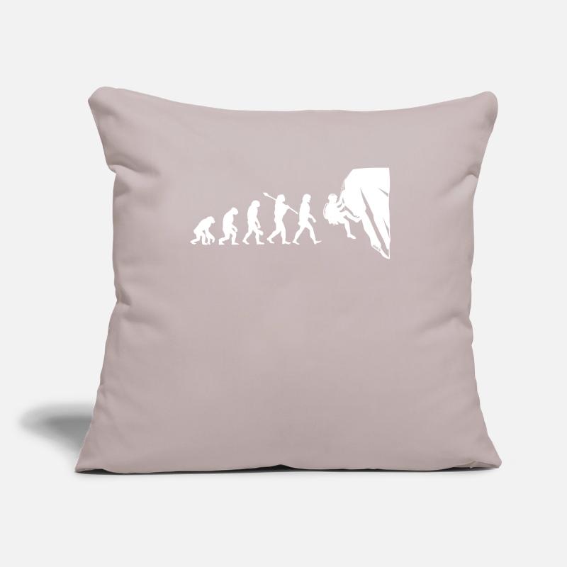 Climbing Bouldering Evolution Mountaineering Sofa pillowcase 17,3'' x 17,3'' (45 x 45 cm)