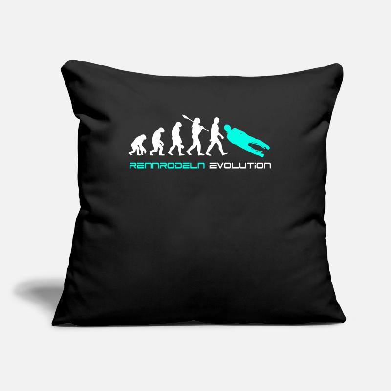 Luge de course Evolution Housse de coussin décorative 45 x 45 cm