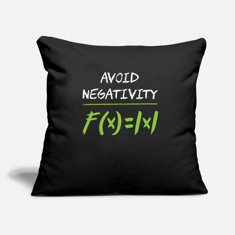 Avoid negativity math Sofa pillowcase 17,3'' x 17,3'' (45 x 45 cm)