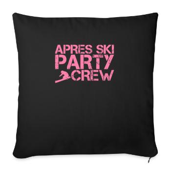 Apres Ski Party Team - Housse de coussin décorative 45 x 45 cm - noir - Devant