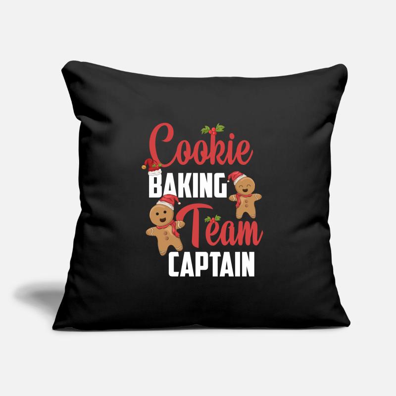 Cookie Baking Team Captain Gingerbread Christmas Sofa pillowcase 17,3'' x 17,3'' (45 x 45 cm)
