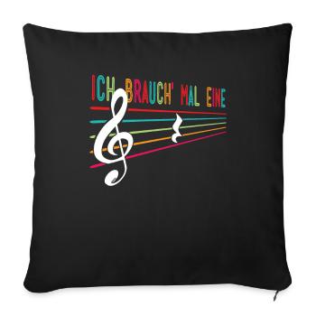 Musik-Lehrer Musiker Spruch Lustig - Sofakissenbezug 45 x 45 cm - Schwarz - Vorne