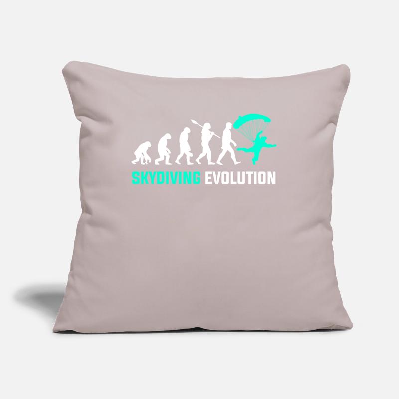 Evolution du parachutisme Housse de coussin décorative 45 x 45 cm