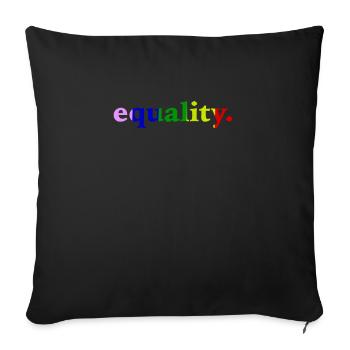 Gay Pride Gift - Sofa pillowcase 17,3'' x 17,3'' (45 x 45 cm) - black - Front