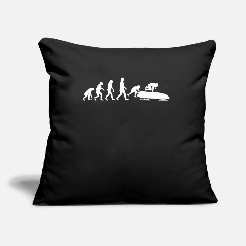 Bobsleigh bobsleigh bobsleigh bob bobsleigh luge Housse de coussin décorative 45 x 45 cm