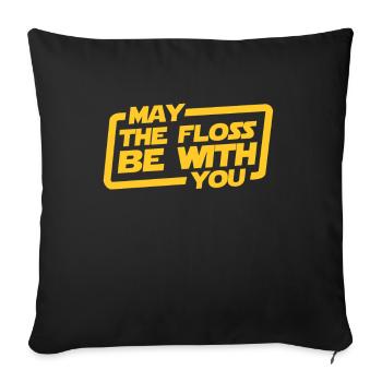 dentist - Sofa pillowcase 17,3'' x 17,3'' (45 x 45 cm) - black - Front