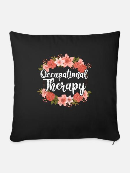 Ergotherapie - Sofakissenbezug 45 x 45 cm - Schwarz