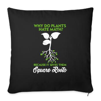 math - Housse de coussin décorative 45 x 45 cm - noir - Devant