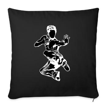 Kung Fu - Sofa pillowcase 17,3'' x 17,3'' (45 x 45 cm) - black - Front