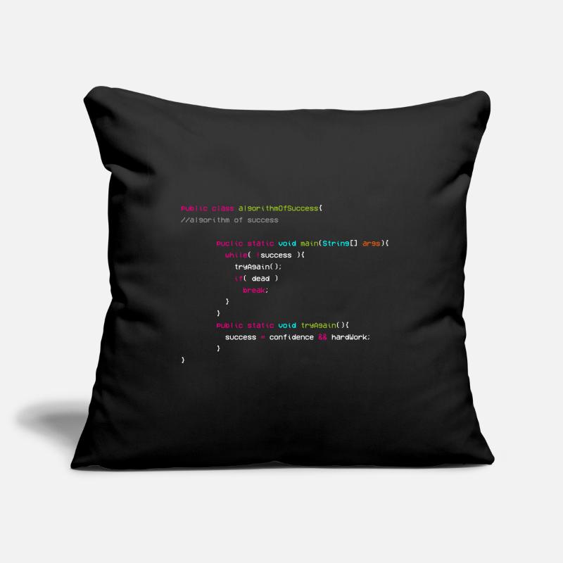 Algorithme De Succès - Codeur - Informaticien Housse de coussin décorative 45 x 45 cm