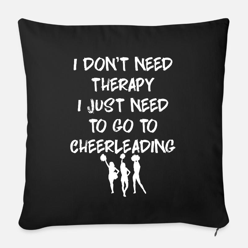 Cheerleading Cheerleader Garde Gardetanz Karneval - Sofakissenbezug 45 x 45 cm - Schwarz